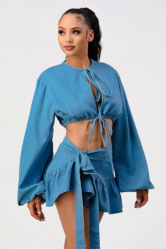 Denim Dreams Two-Piece Set