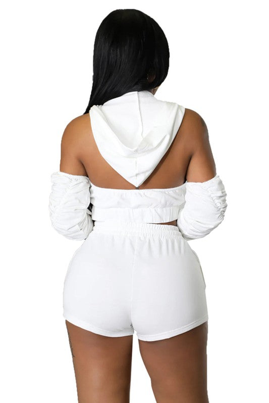 Off The Shoulder Crop Set
