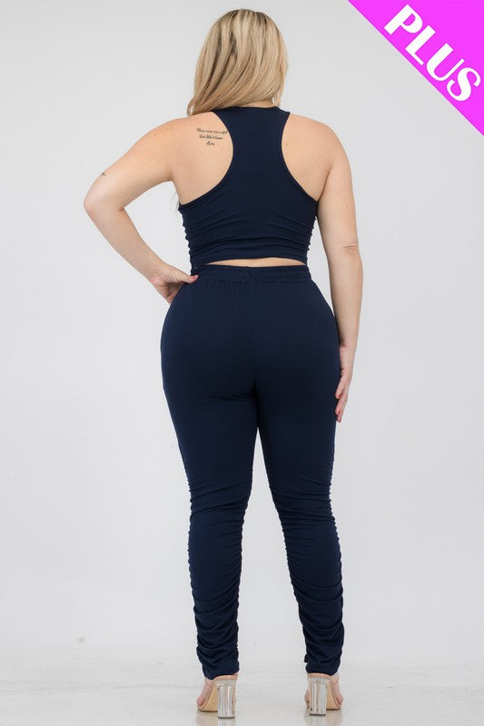 Big Stepping Ruched Pants Set