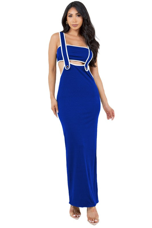 Faux Overall Dress
