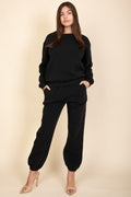 Side Pocket Drawstring Waist Sweatpants