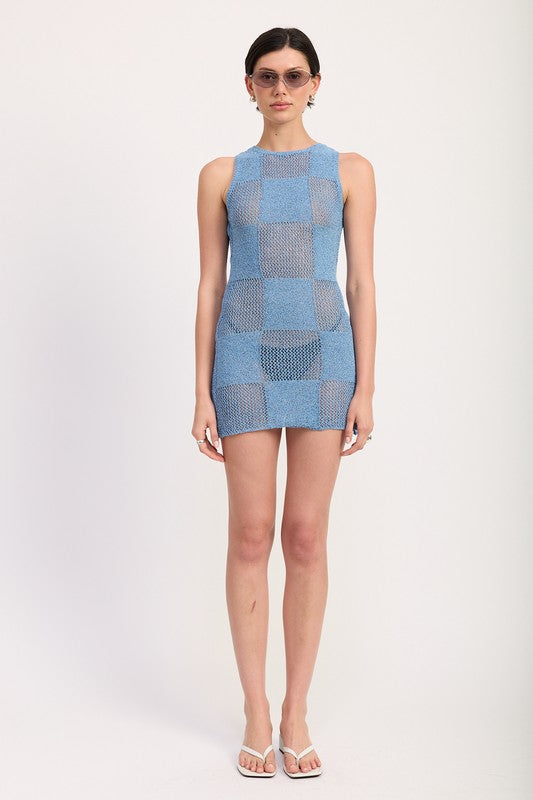 Sleeveless Mini Knit Dress