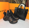 Luxury Monogram Sneaker & Tote Bag Set – 2-Piece Bundle