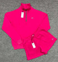 Quarter Zip Pullover & Shorts Premium Lounge Set