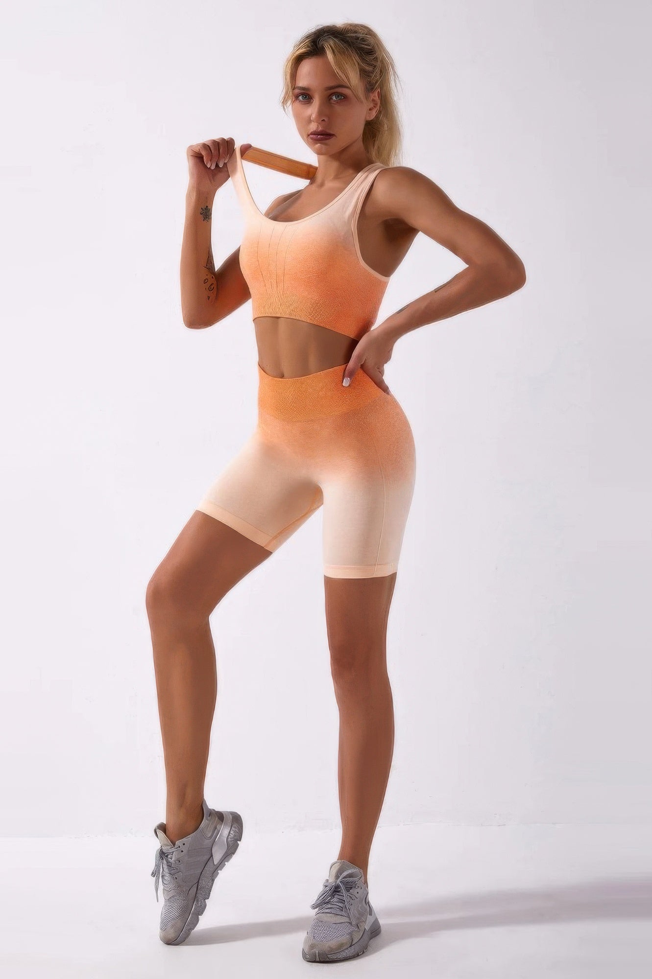Ombre Seamless Two Piece Set