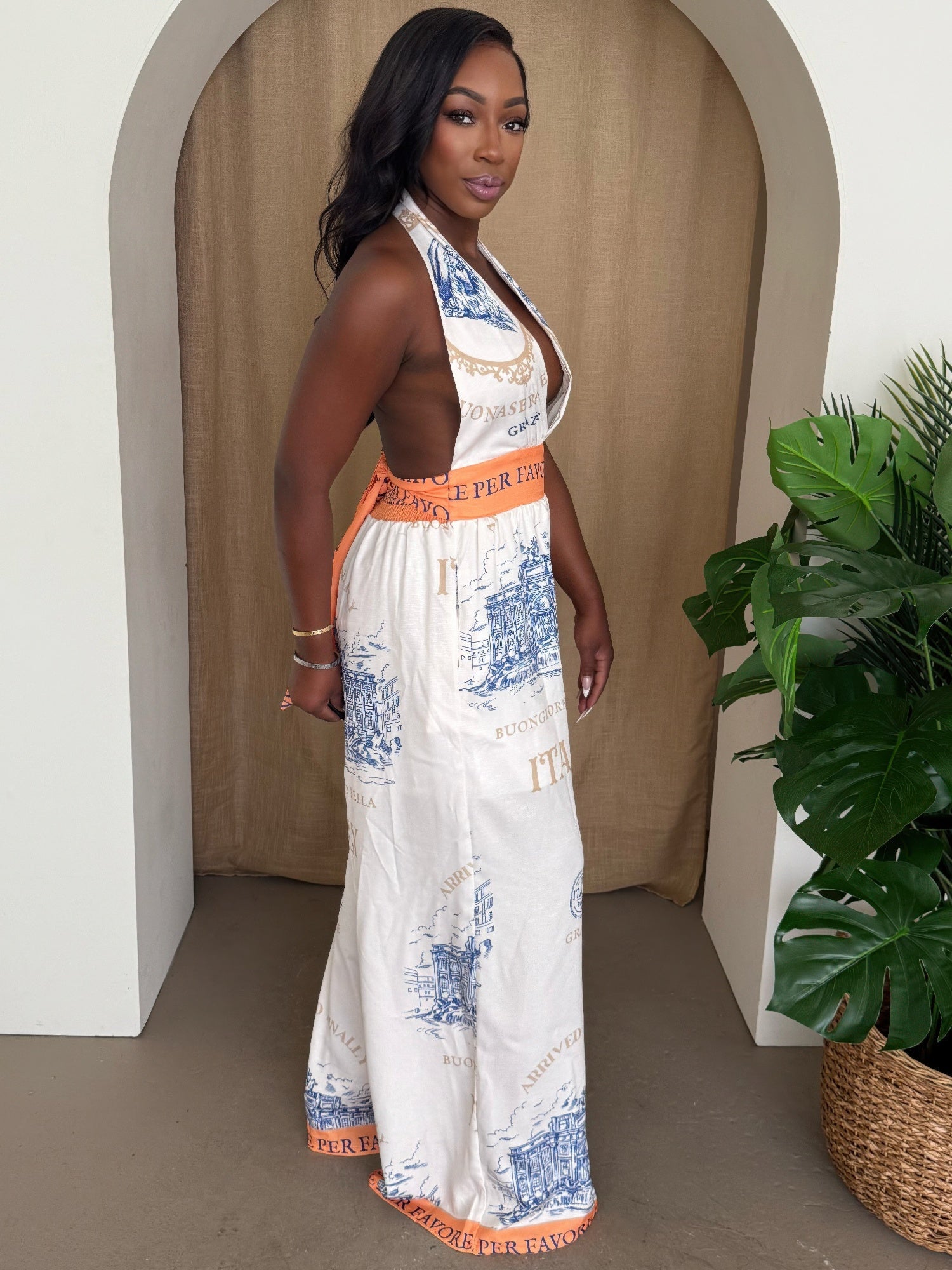 Resort Escape Halter Jumpsuit