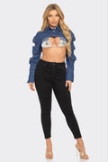Button Down Denim Bolero