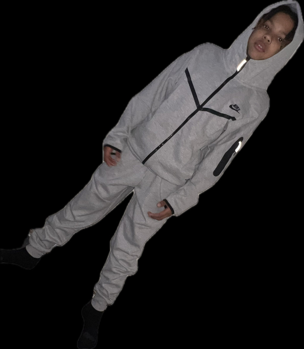Kids Premium Tech Lightweight Tracksuit Set Zip Hoodie & Jogger Set Athletic Sweatsuit