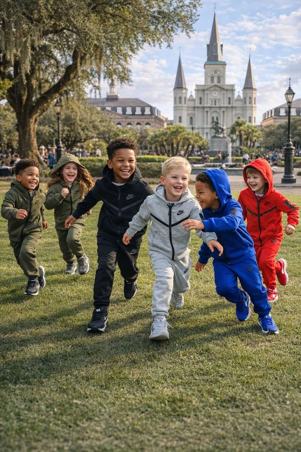 Kids Premium Tech Lightweight Tracksuit Set Zip Hoodie & Jogger Set Athletic Sweatsuit