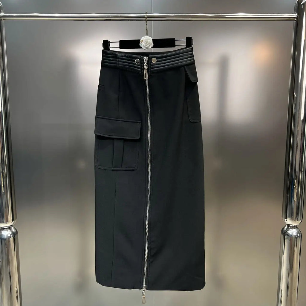 Structured Moto Jacket + Cargo Skirt Set
