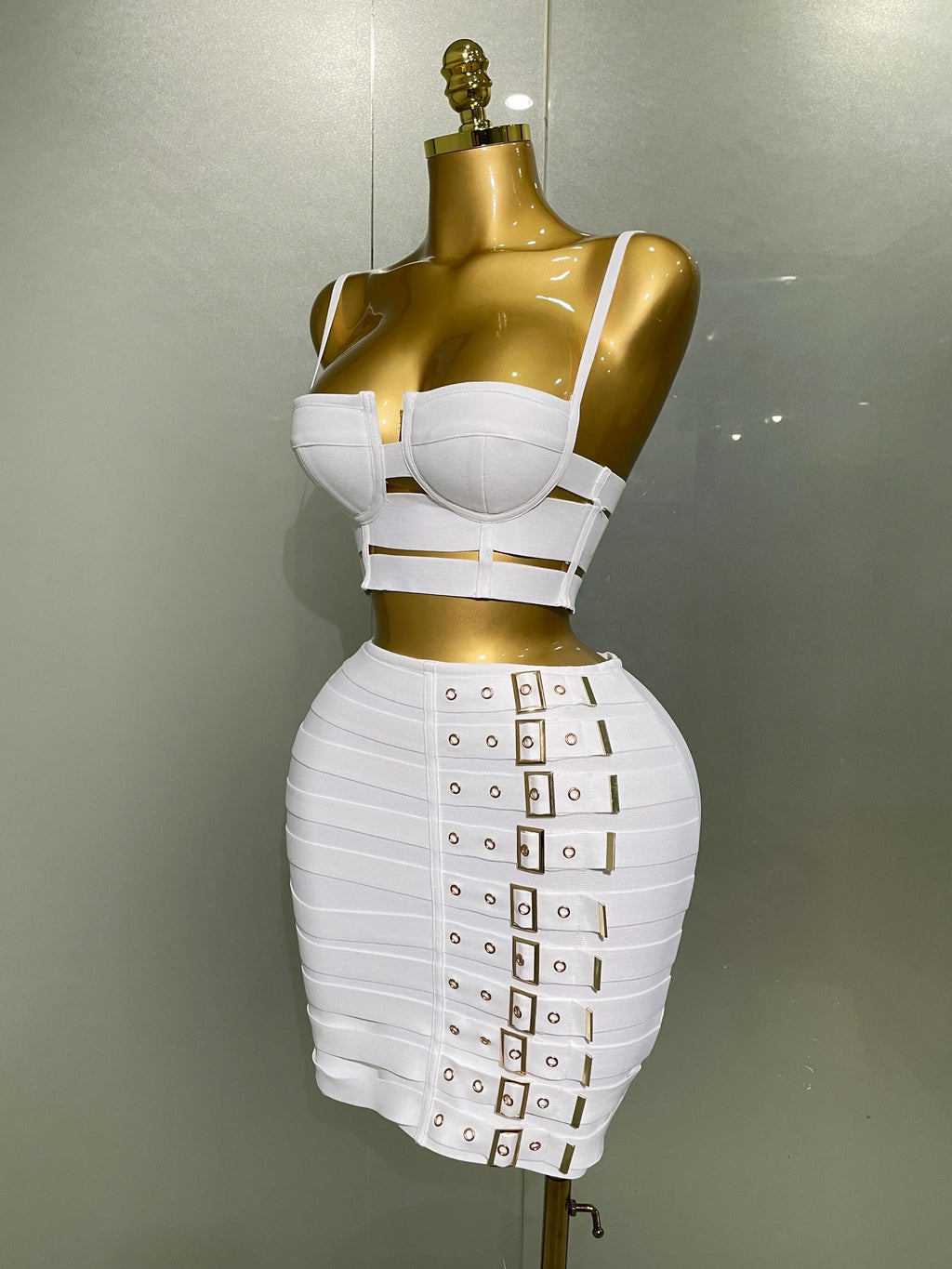 Sculpted Buckle Bandage 2-Piece Set