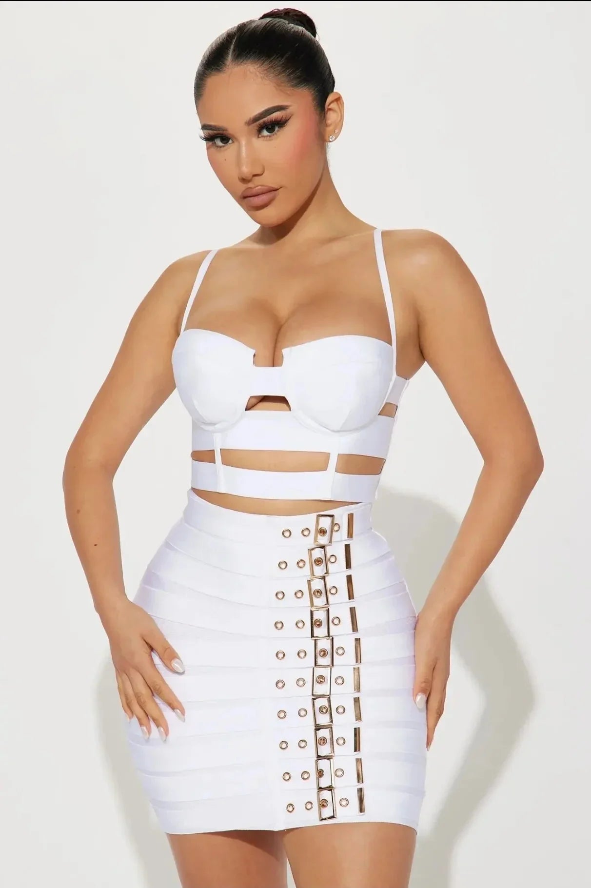 Sculpted Buckle Bandage 2-Piece Set