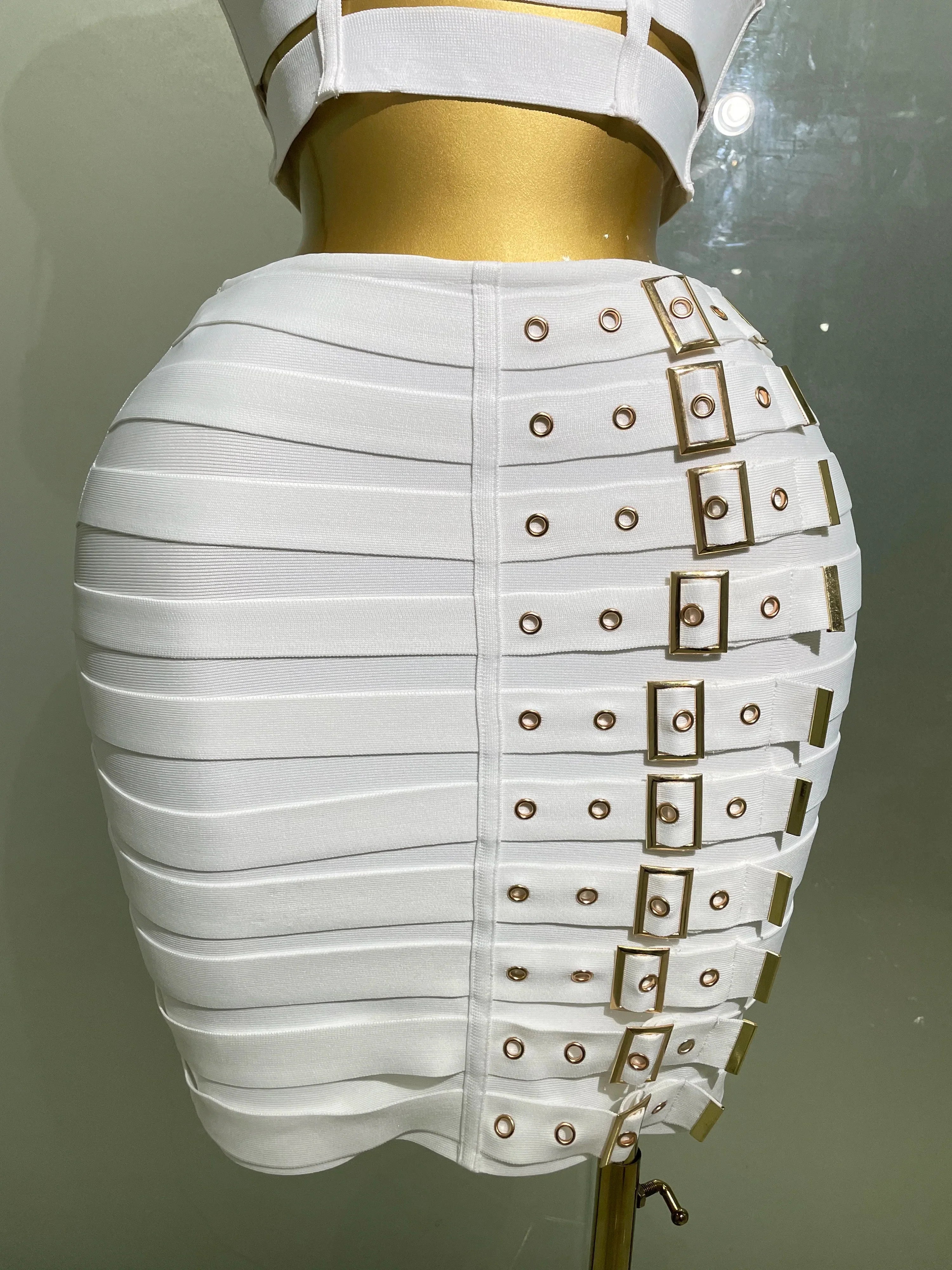 Sculpted Buckle Bandage 2-Piece Set