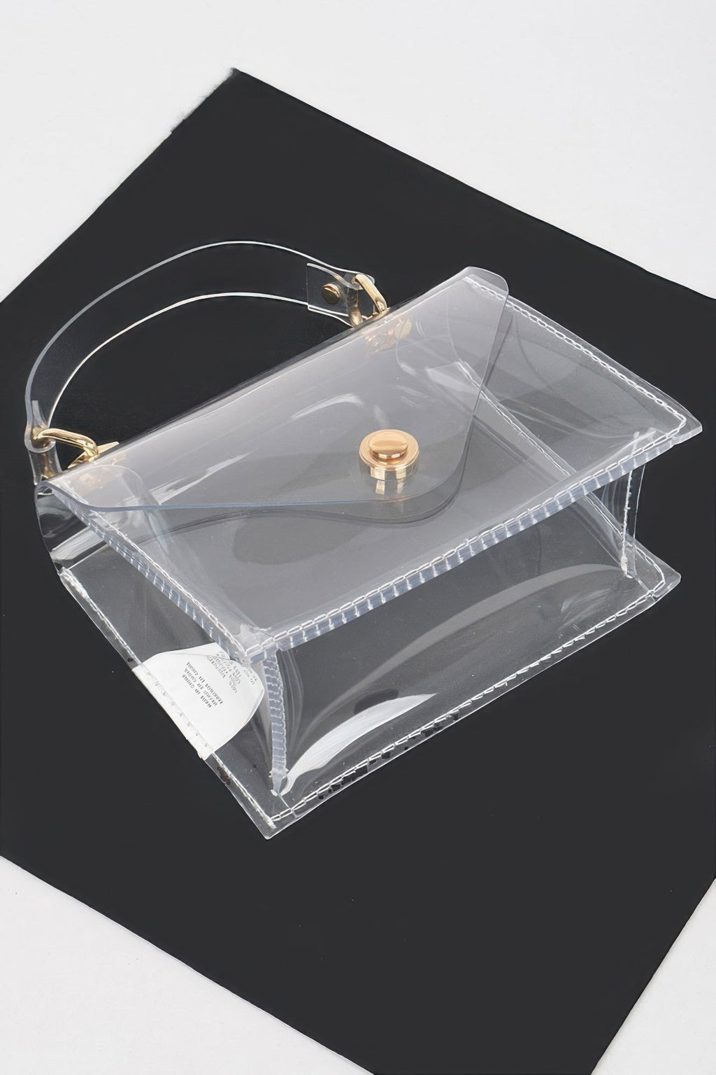 Clear Pvc Top Handle Crossbody Bag